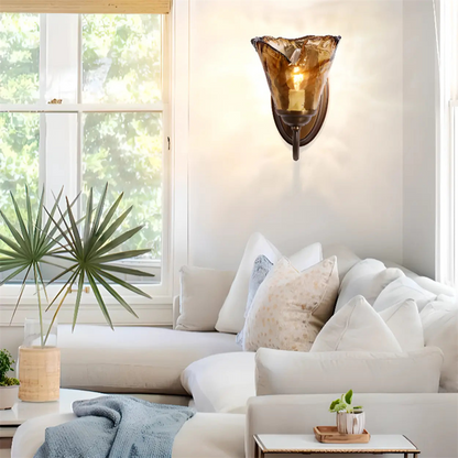 American Retro Glass Wall Sconce