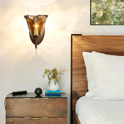 American Retro Glass Wall Sconce