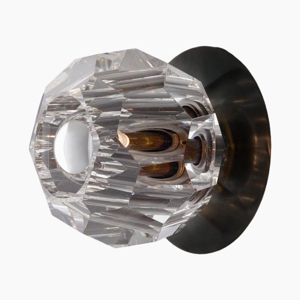 Kristal Clear Glass Petite Wall Sconce