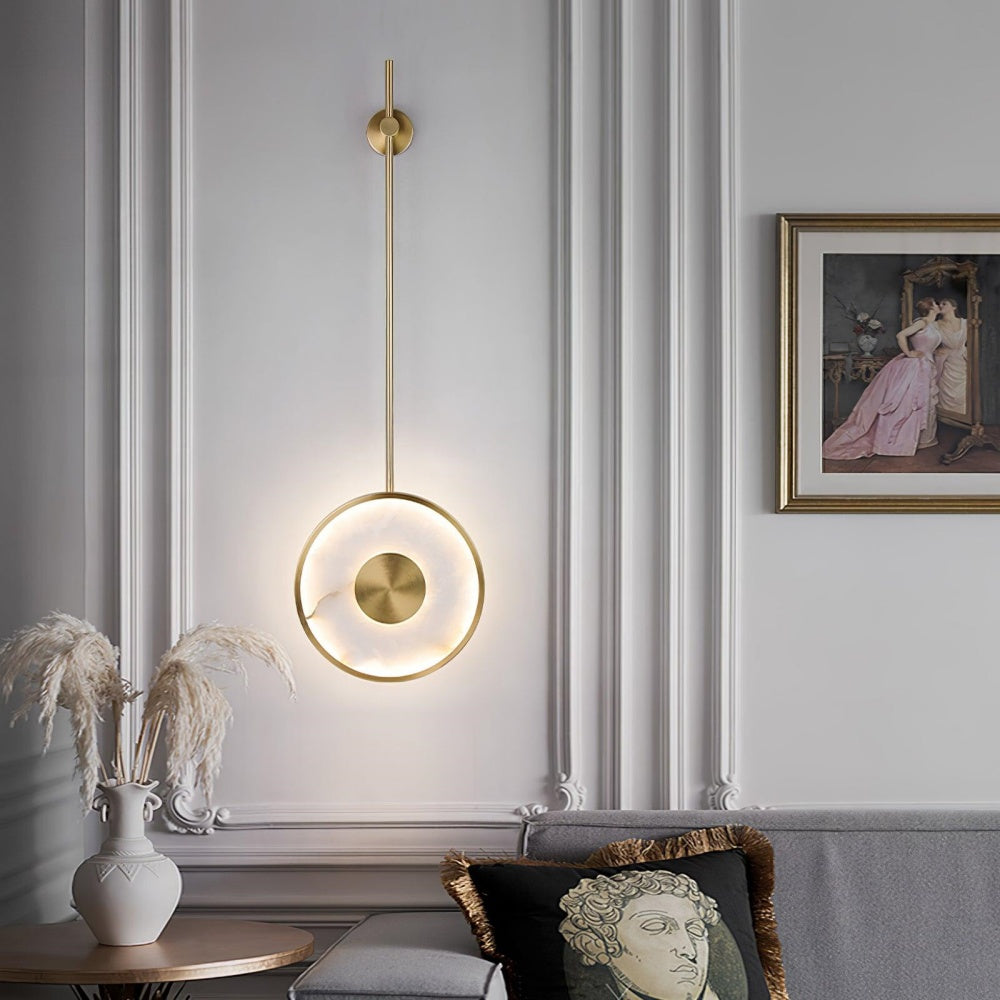 Long Marble Wall Sconce