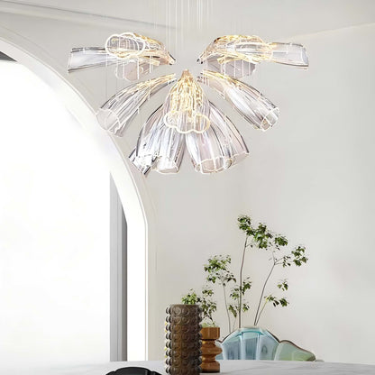 Luxury Glass Lotus Chandelier 23.6″/31.5″