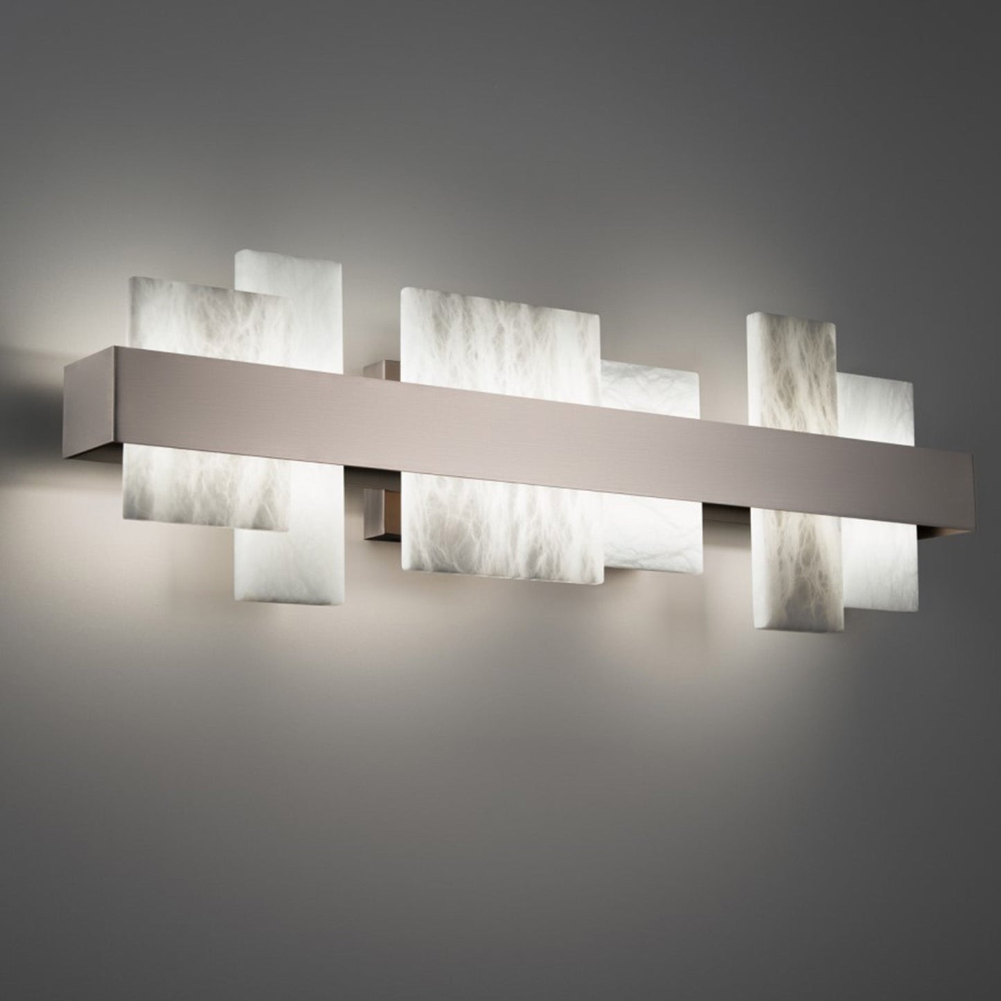 Abstract Alabaster LED Wall Light Medium/Large