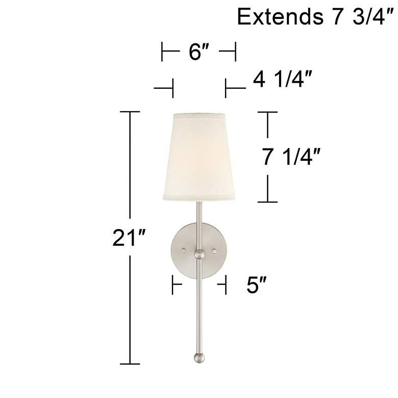 Cream Linen Shade Wall Sconce