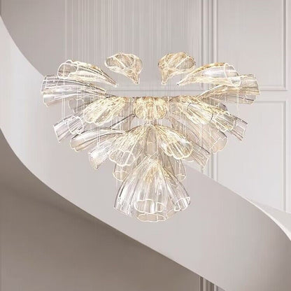 Luxury Glass Lotus Chandelier 23.6″/31.5″