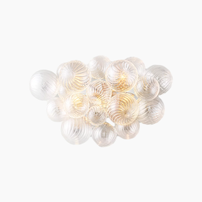 Swirled-Glass Orbs Round Sconce 27"