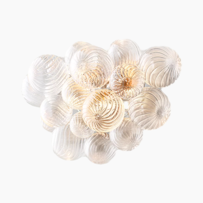 Swirled-Glass Orbs Round Sconce 27"