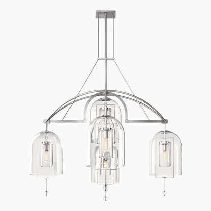 Fulcrum Round Glass Chandelier 61''/73''/85''