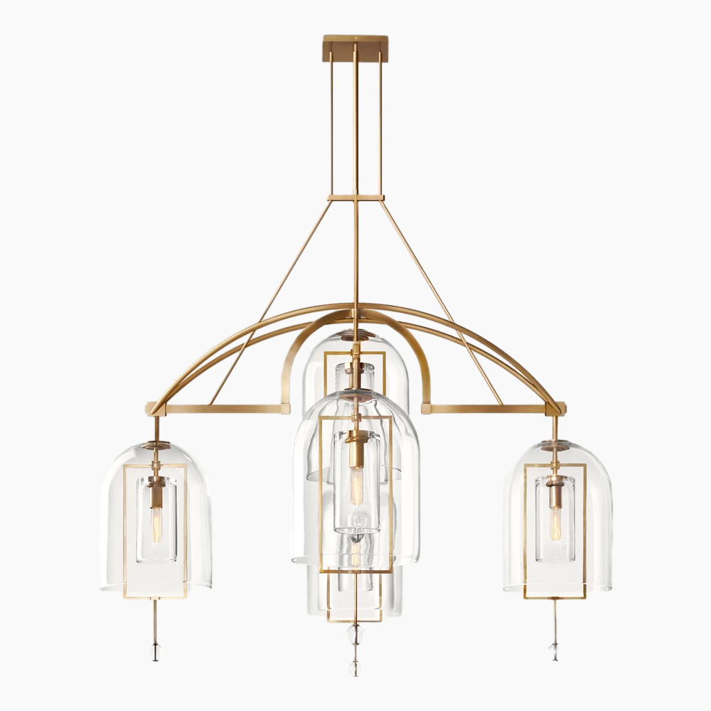 Fulcrum Round Glass Chandelier 61''/73''/85''