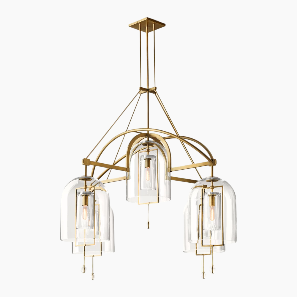 Fulcrum Round Glass Chandelier 61''/73''/85''