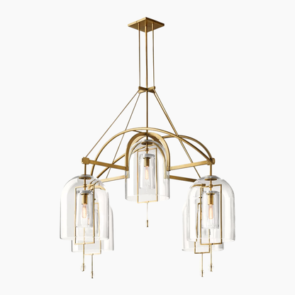 Fulcrum Round Glass Chandelier 61''/73''/85''