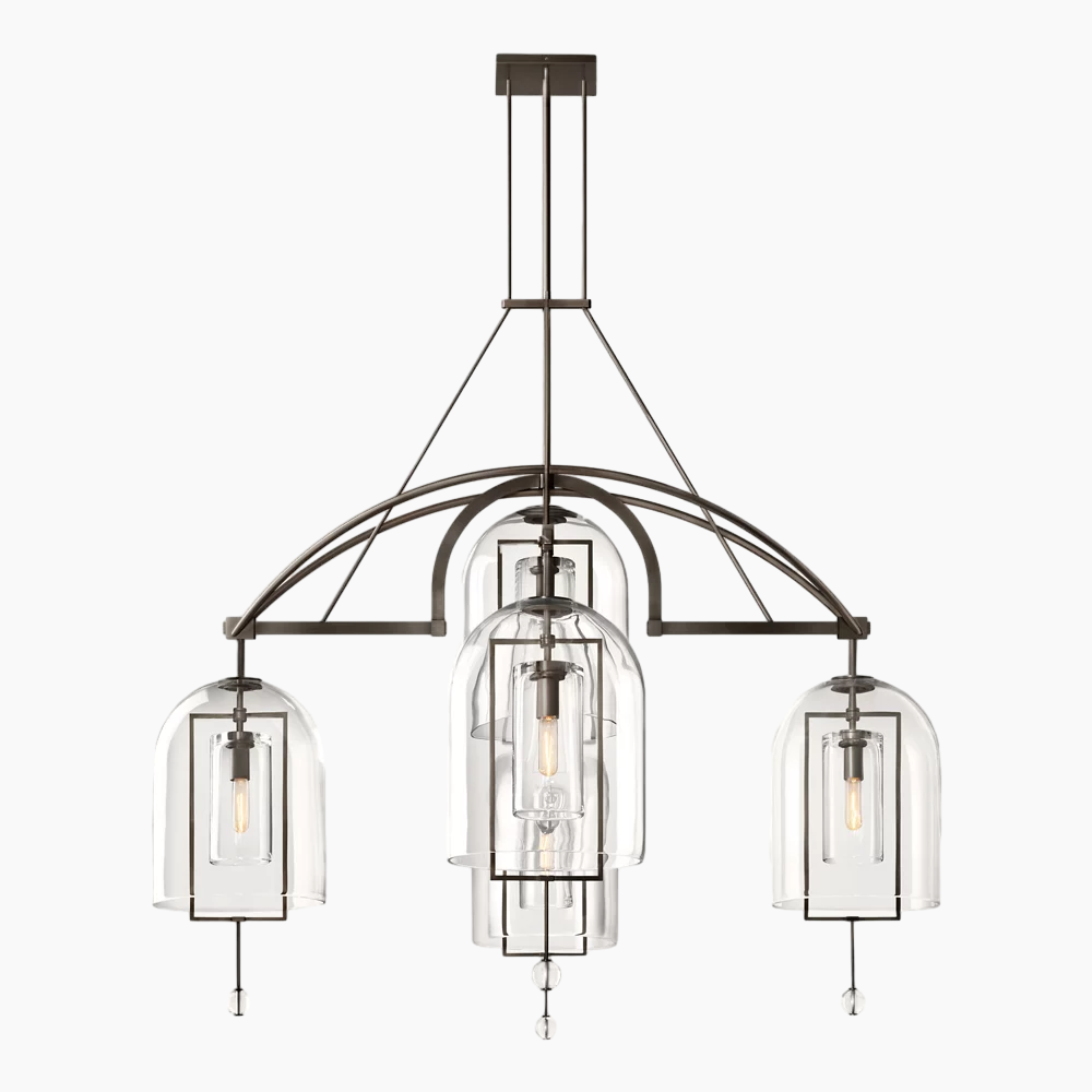 Fulcrum Round Glass Chandelier 61''/73''/85''