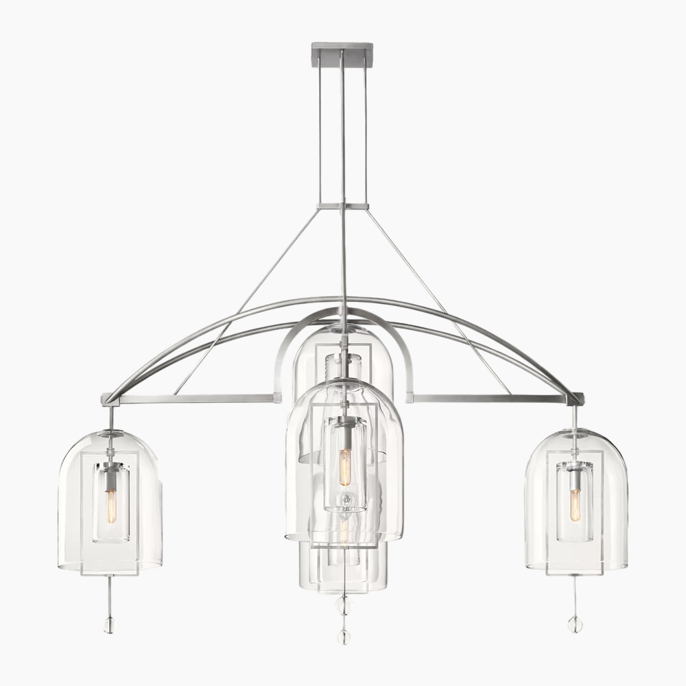 Fulcrum Round Glass Chandelier 61''/73''/85''