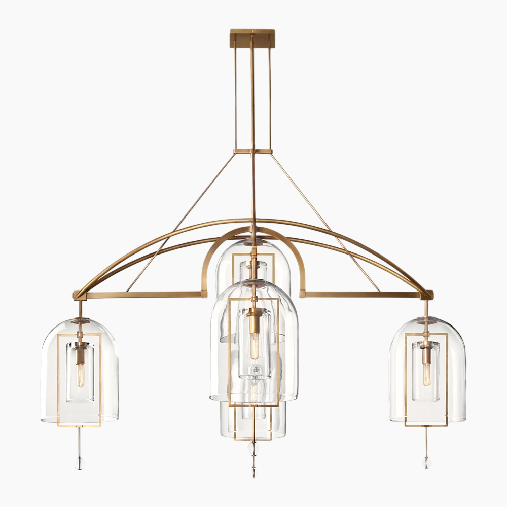 Fulcrum Round Glass Chandelier 61''/73''/85''