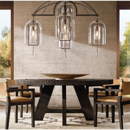 Fulcrum Round Glass Chandelier 61''/73''/85''