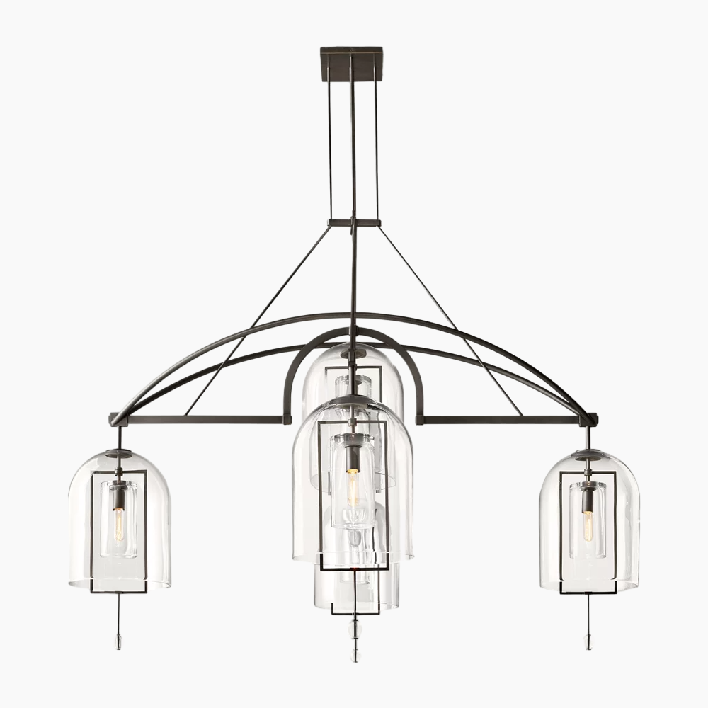 Fulcrum Round Glass Chandelier 61''/73''/85''