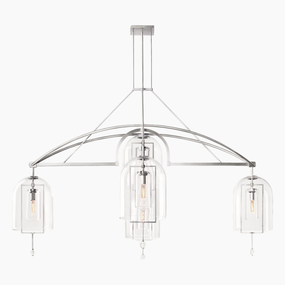 Fulcrum Round Glass Chandelier 61''/73''/85''