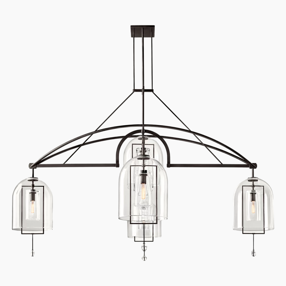 Fulcrum Round Glass Chandelier 61''/73''/85''