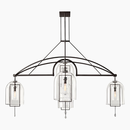 Fulcrum Round Glass Chandelier 61''/73''/85''