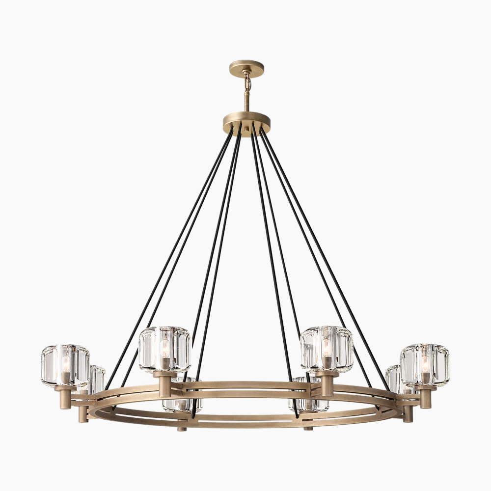 K9 Glass Round Chandelier 36"/48"/60"