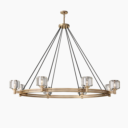 K9 Glass Round Chandelier 36"/48"/60"