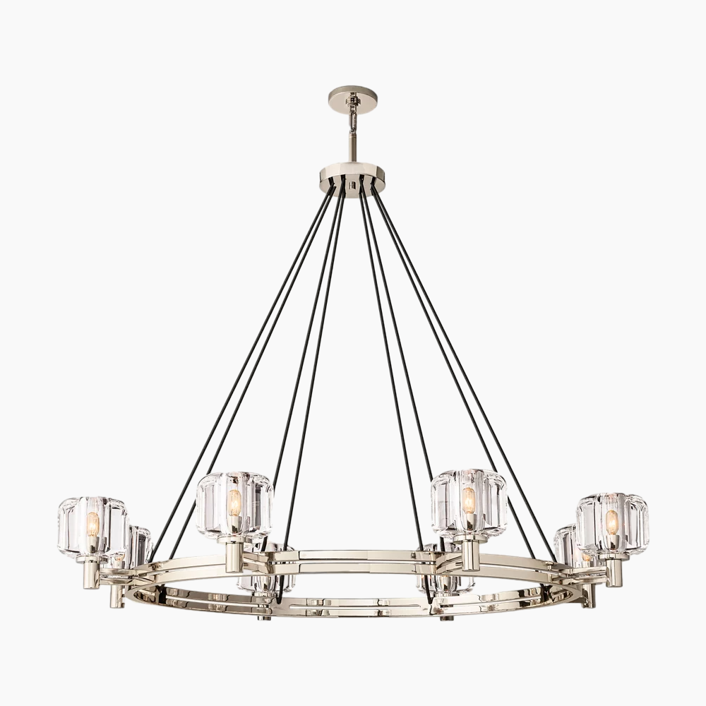 K9 Glass Round Chandelier 36"/48"/60"