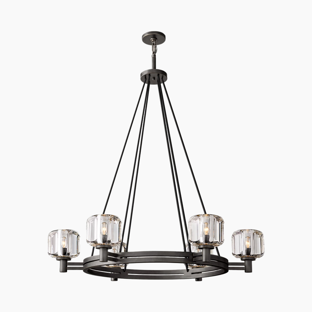 K9 Glass Round Chandelier 36"/48"/60"