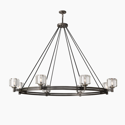 K9 Glass Round Chandelier 36"/48"/60"