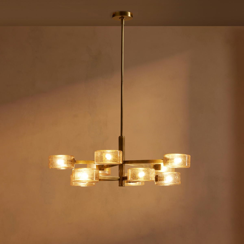 Contemporary Bubble Glass Chandelier