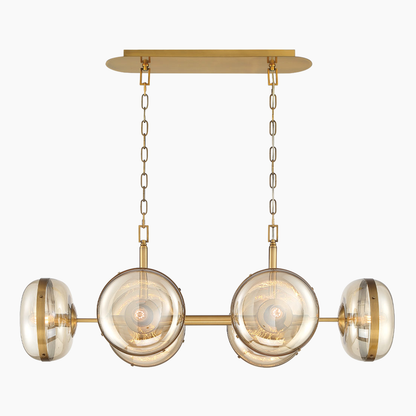 Retro Linear Chandelier 43.3"/54.3"