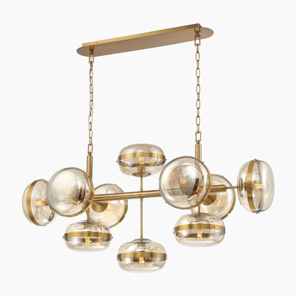 Retro Linear Chandelier 43.3"/54.3"