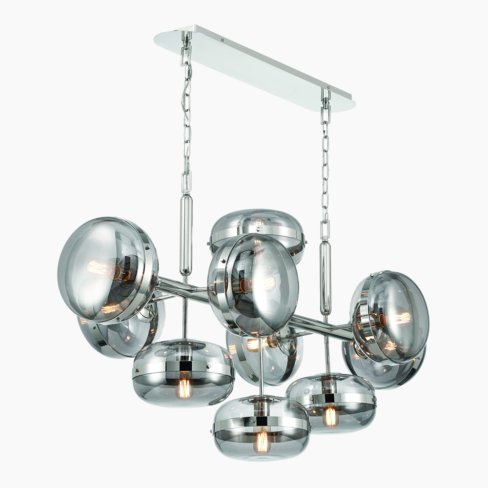 Retro Linear Chandelier 43.3"/54.3"