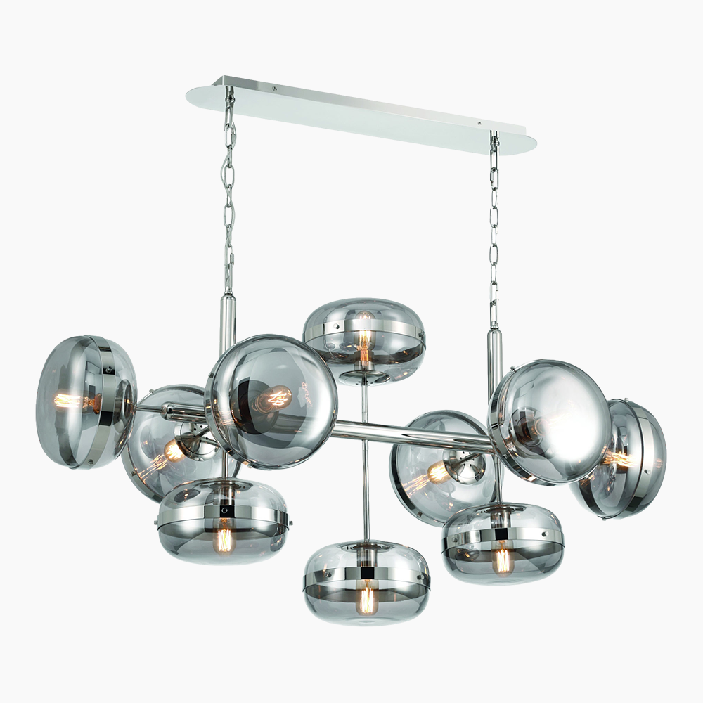 Retro Linear Chandelier 43.3"/54.3"