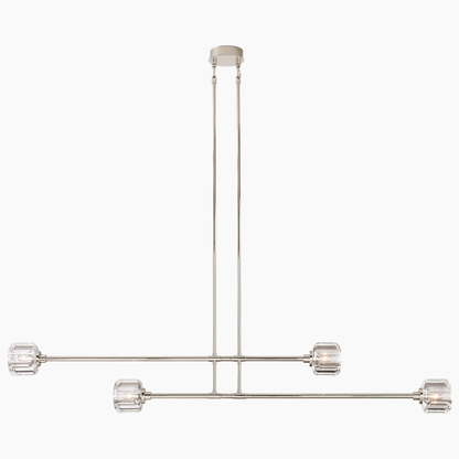 K9 Glass Mobile Linear Chandelier 54"/72"