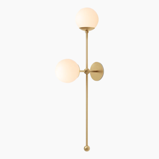 Opal Glass Globes Grand Wall Sconce