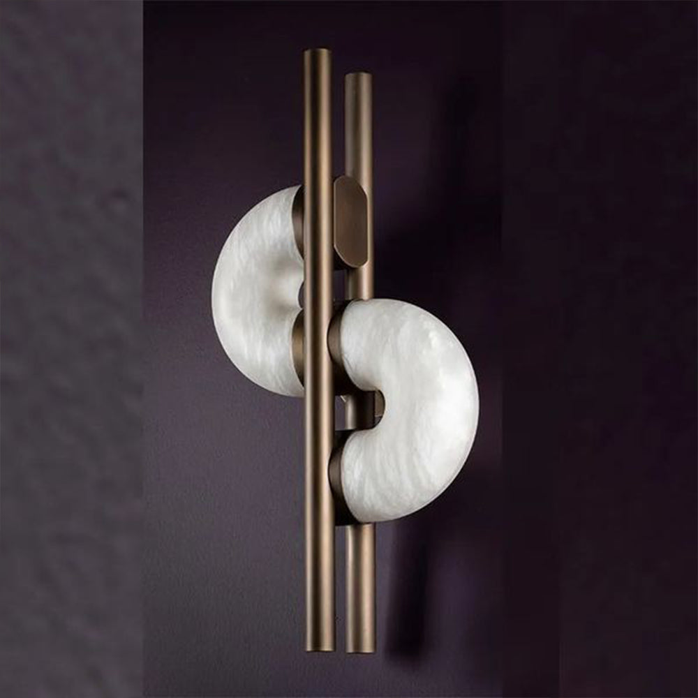 Modern Alabaster Global Wall Light