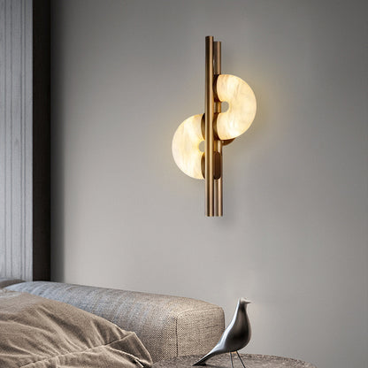 Modern Alabaster Global Wall Light