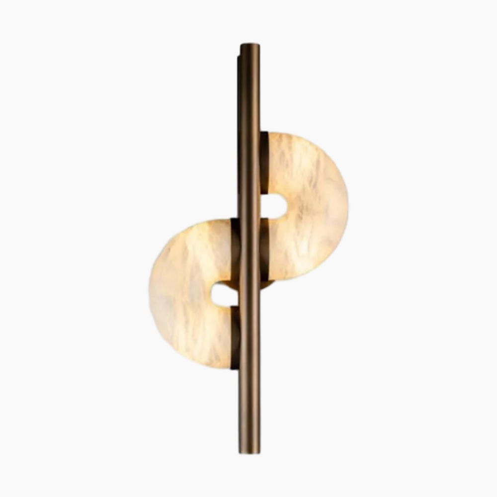 Modern Alabaster Global Wall Light