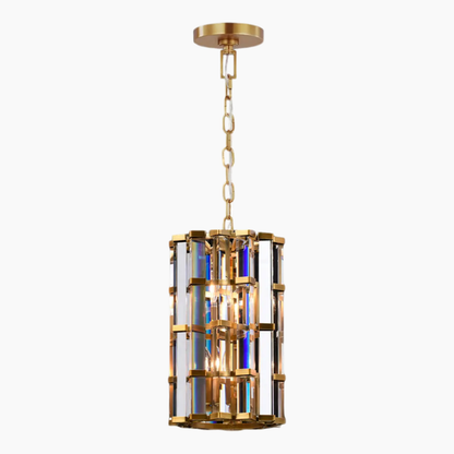 Cylindrical Crystal Pendant Light 9''/12''