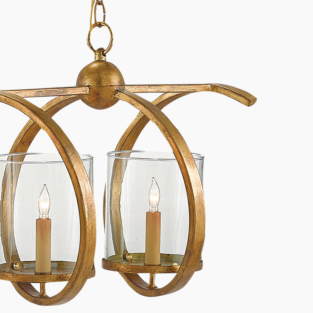 Medium Gold Chandelier 5/7 Lights