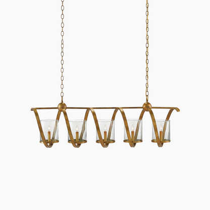 Medium Gold Chandelier 5/7 Lights