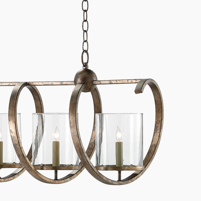 Medium Gold Chandelier 5/7 Lights