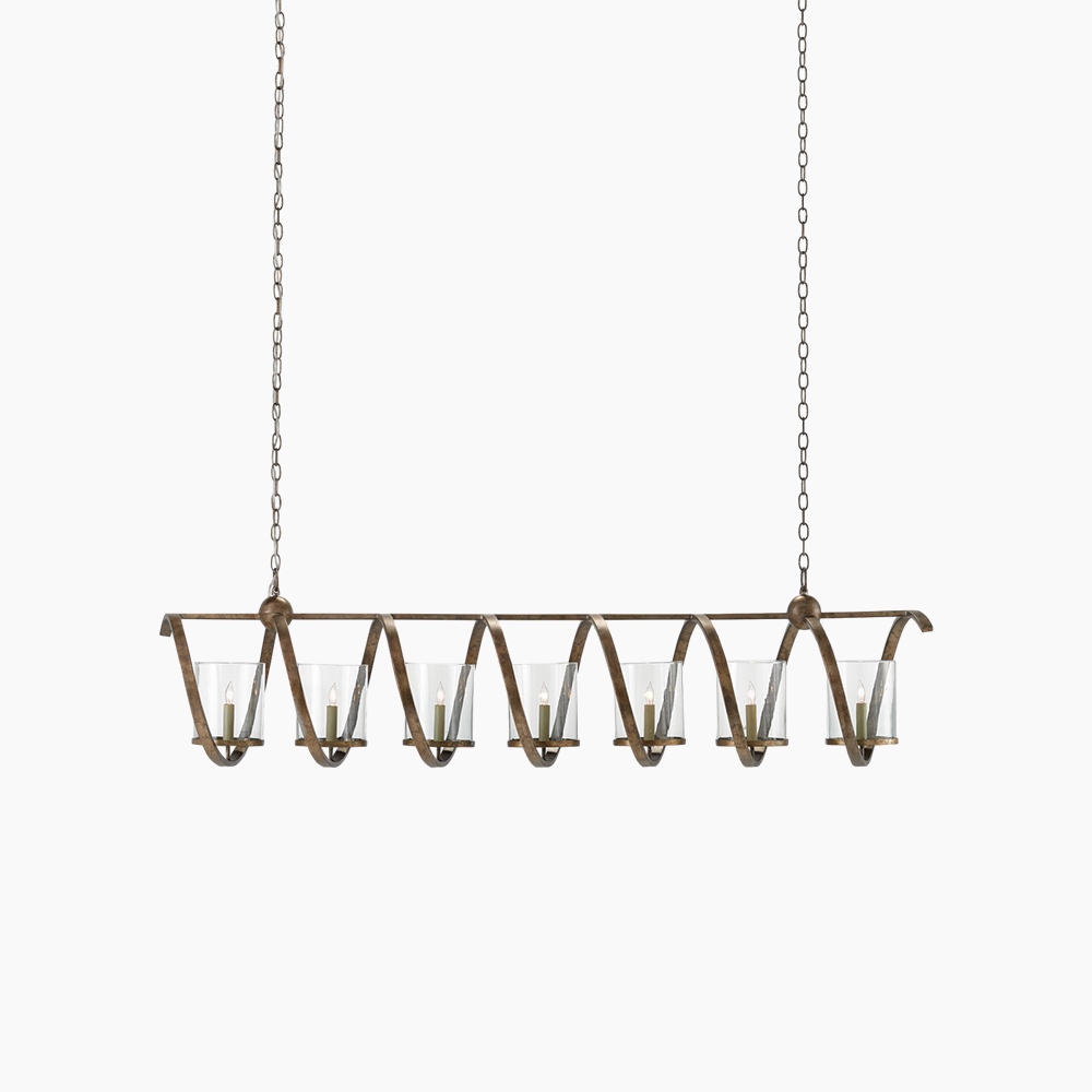 Medium Gold Chandelier 5/7 Lights