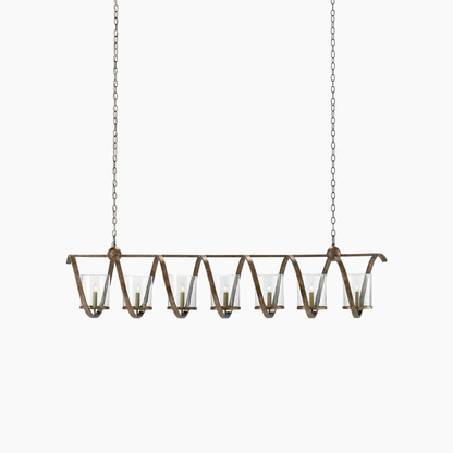 Medium Gold Chandelier 5/7 Lights