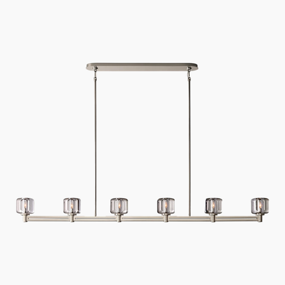 Crystal Single Linear Chandelier 54"/72"