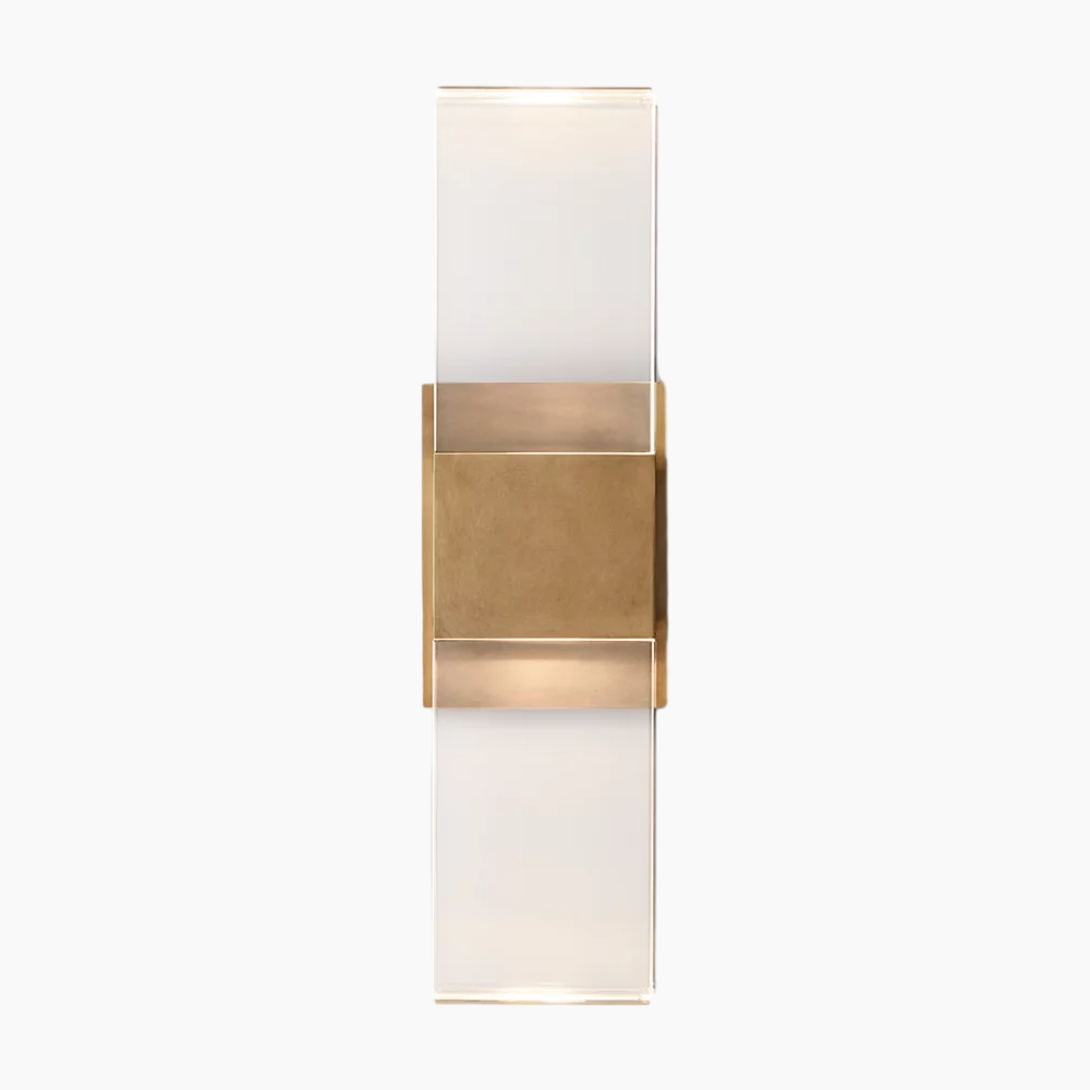 Solid Crystal Linear Sconce