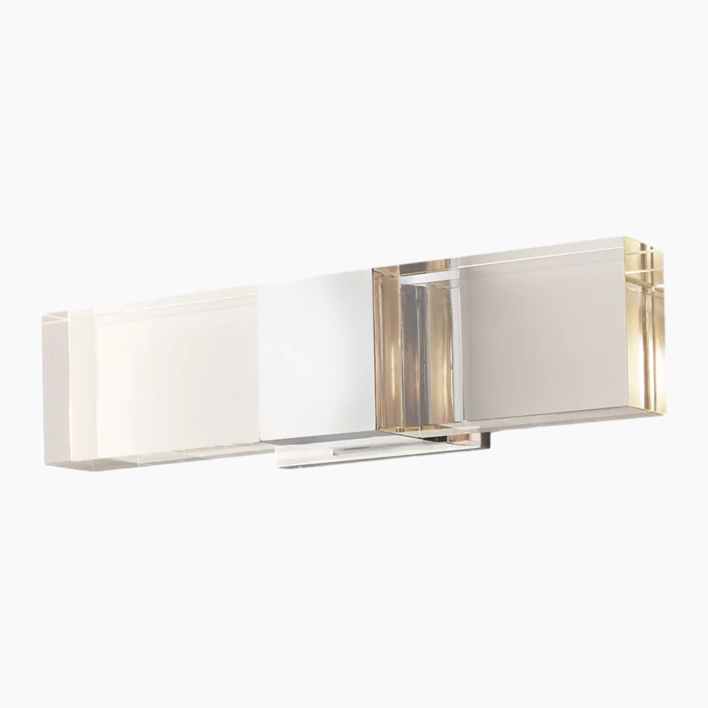 Solid Crystal Linear Sconce