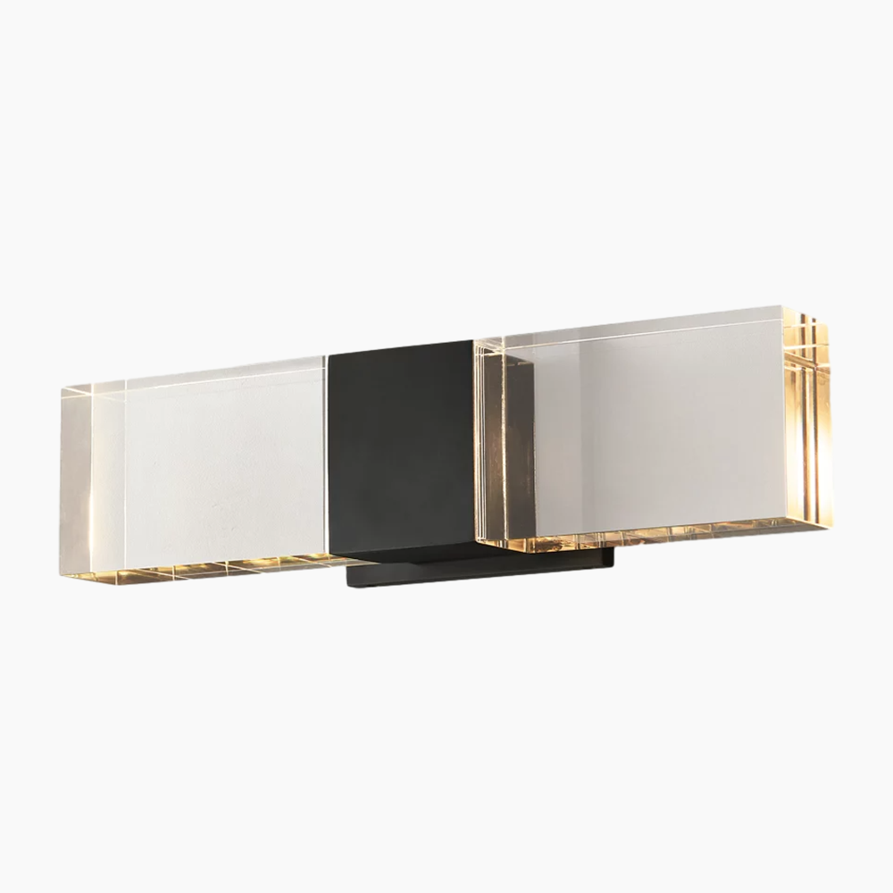 Solid Crystal Linear Sconce