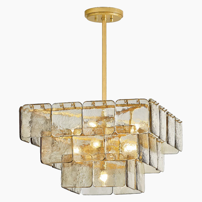 9 Light Modern Glass chandelier