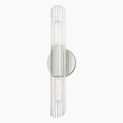 Textured Glass Wall Sconce 18''/25''