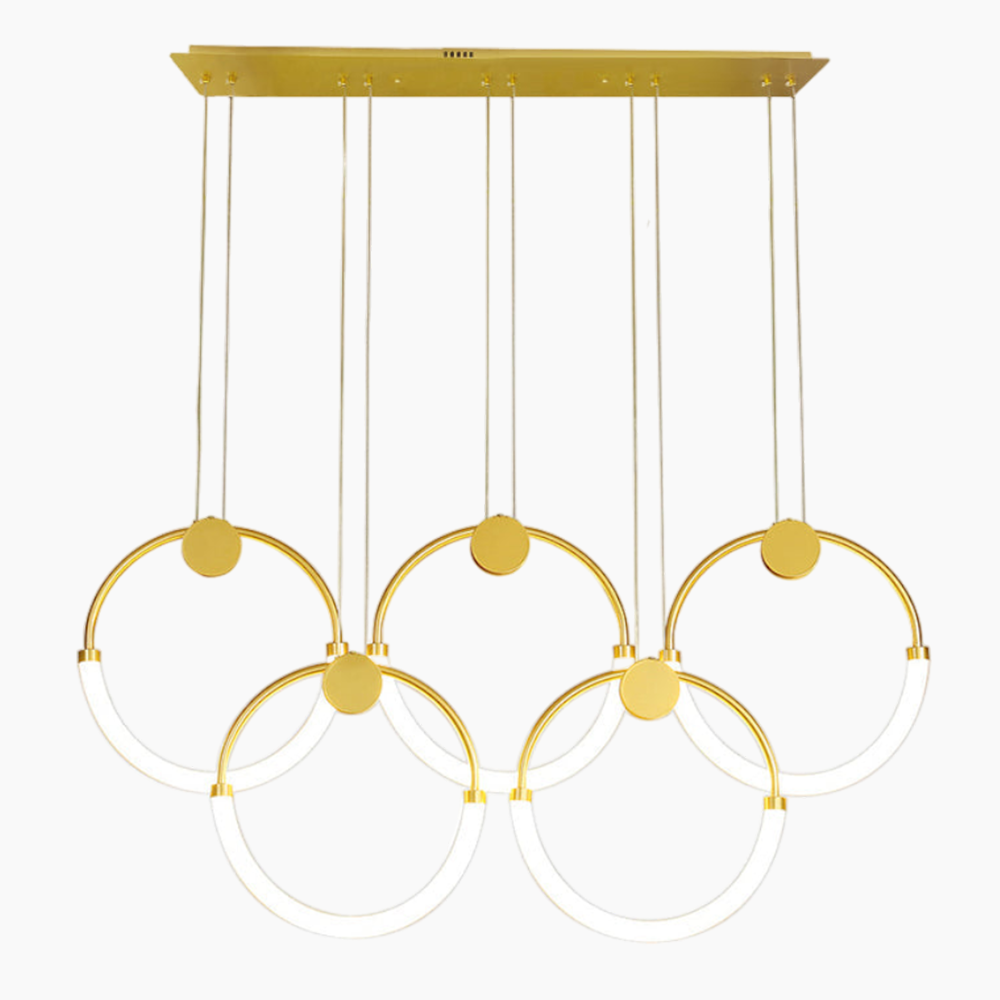 Modern Cool Light Gold Chandelier 1/3/5/7 Lights